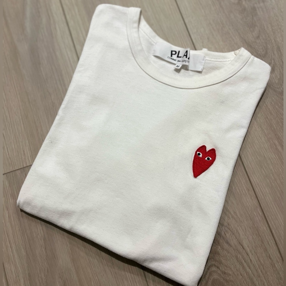 Comme Des Garçons Play Tee - Mens Size Small